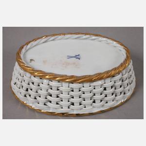 Meissen kleine Korbschale "Blumenbukett"