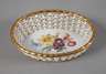 Meissen kleine Korbschale "Blumenbukett"