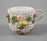 Meissen Schneeball-Tasse mit Vögeln