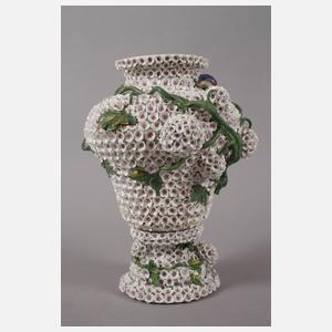 Schneeball-Vase mit Papagei