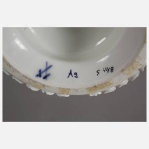 Schneeball-Vase mit Papagei