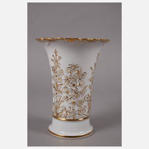 Meissen Trompetenvase Reliefdekor