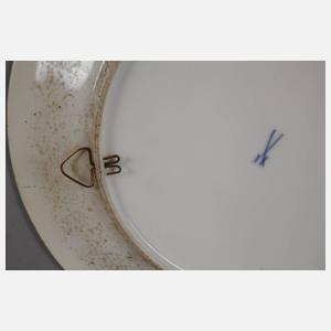 Meissen Erinnerungsteller mit Ansicht Meißener Burg