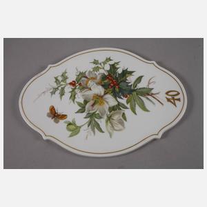 Meissen Bildplatte Winterbukett