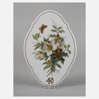 Meissen Bildplatte Winterbukett111