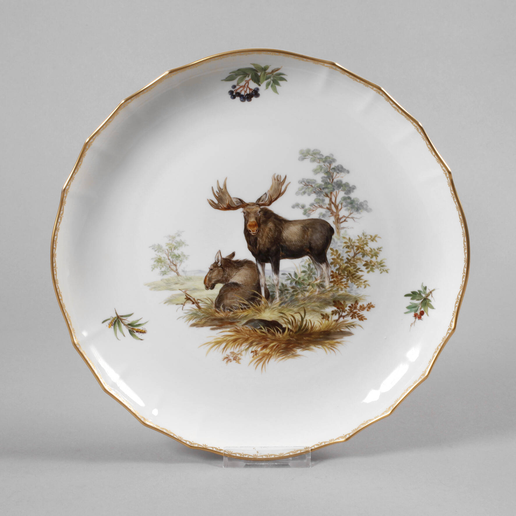 Meissen Anbietschale "Wildmalerei nach Ridinger"