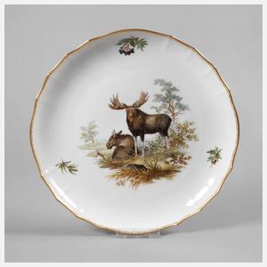 Meissen Anbietschale "Wildmalerei nach Ridinger"