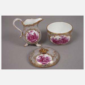 Meissen Kaffeeservice Watteaumalerei