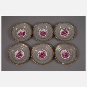 Meissen Kaffeeservice Watteaumalerei