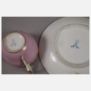 Meissen Mokkatasse Figurenmalerei