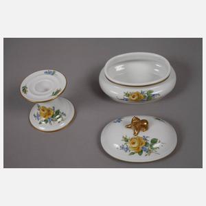 Meissen Konvolut "Gelbe Rose"
