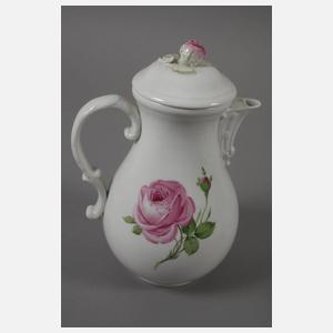 Meissen vier Serviceteile "Rote Rose"