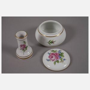 Meissen Konvolut "Rote Rose"