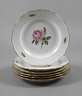 Meissen sechs Speiseteller "Rote Rose"