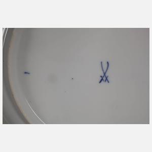 Meissen zehn Suppenteller "Rote Rose"