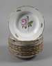 Meissen zehn Suppenteller "Rote Rose"