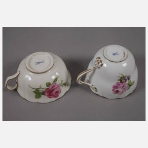 Meissen Konvolut Blumenmalerei