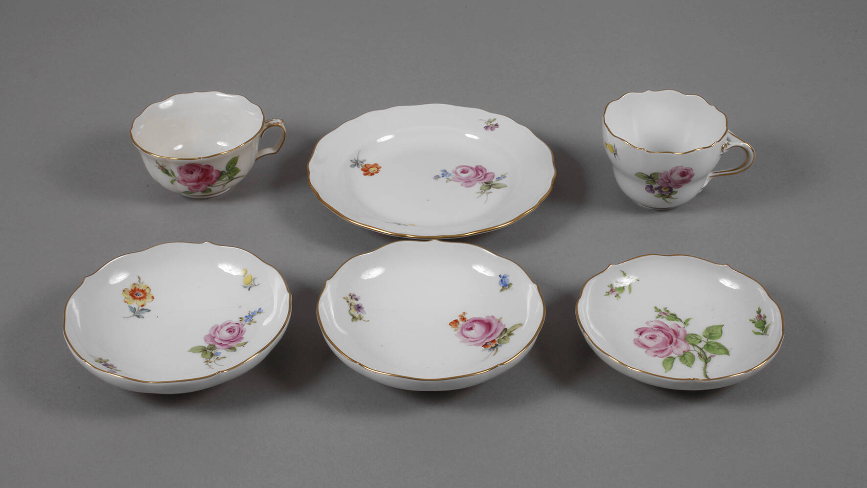 Meissen Konvolut Blumenmalerei