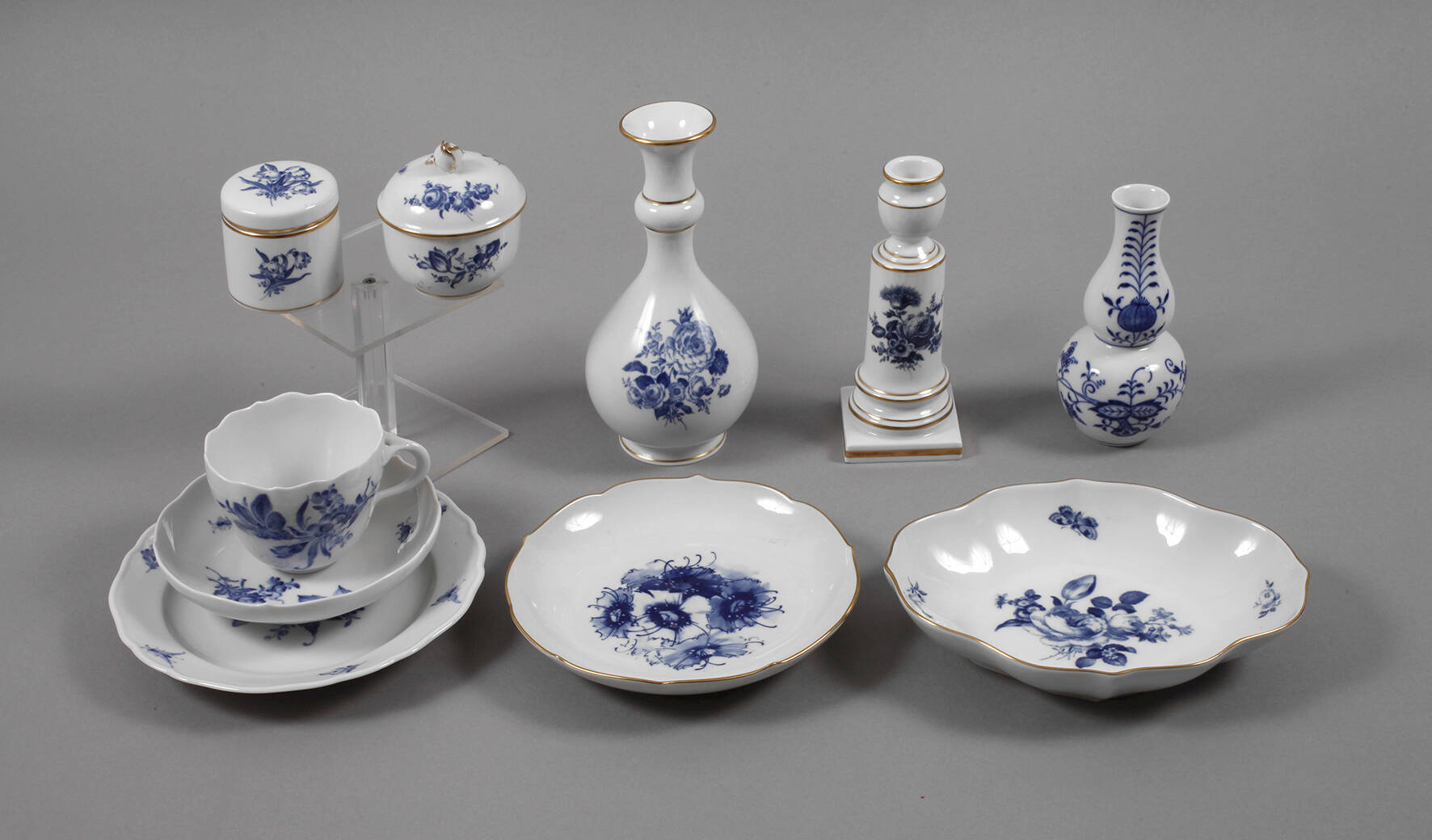 Meissen Konvolut "Blaue Blume"