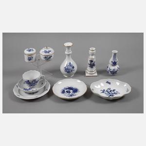 Meissen Konvolut "Blaue Blume"
