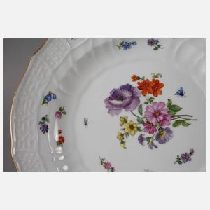 Meissen Suppenteller "Blumen und Insekten"