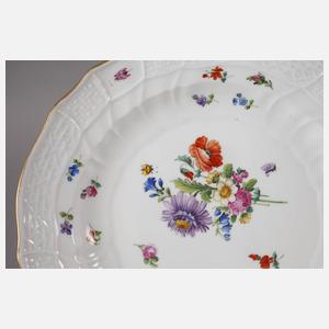 Meissen Suppenteller "Blumen und Insekten"