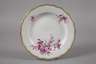 Meissen zwei Speiseteller "Blumenbukett purpur"