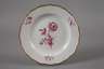 Meissen zwei Speiseteller "Blumenbukett purpur"