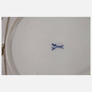 Meissen sechs Durchbruchteller "Blumen und Insekten"