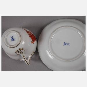 Meissen drei Mokkatassen