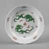Meissen große Anbietplatte "Grüner Mingdrache"
