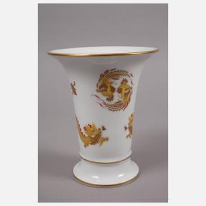 Meissen Trompetenvase "Reicher Drache, gelb"