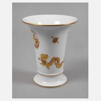 Meissen Trompetenvase "Reicher Drache, gelb"111