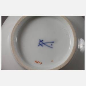 Meissen Rest-Kaffeeservice "Indische Malerei, rot"