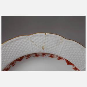 Meissen Rest-Kaffeeservice "Indische Malerei, rot"