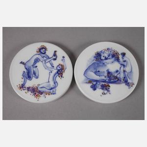 Meissen Konvolut Medaillen und Plaketten