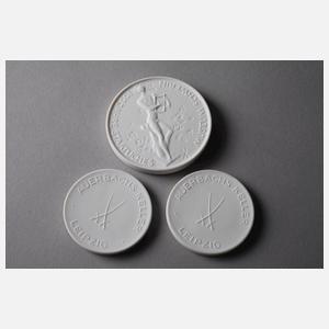 Meissen Konvolut Medaillen und Plaketten