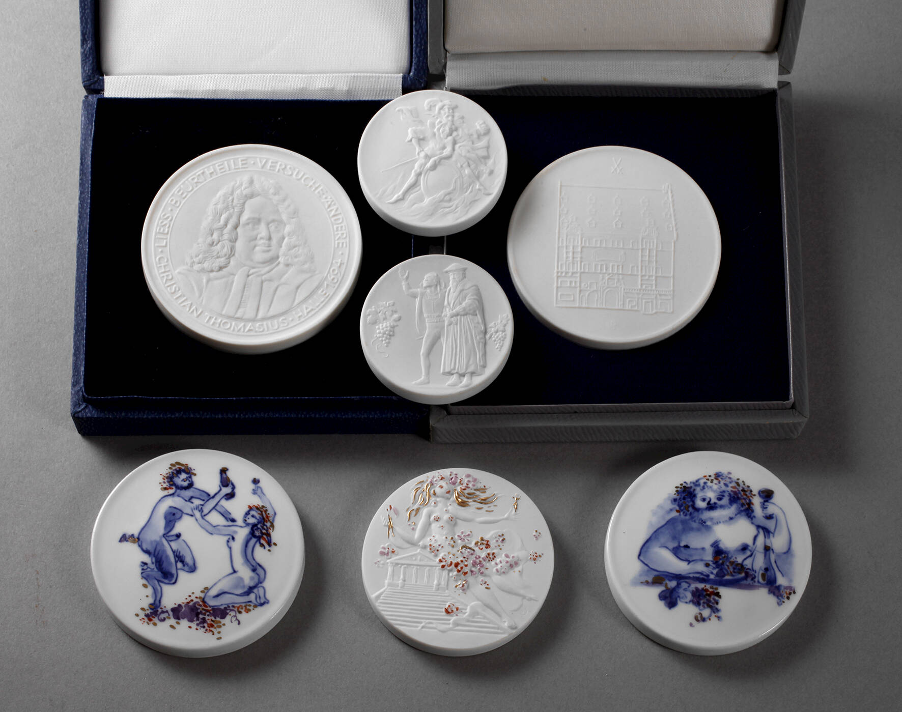 Meissen Konvolut Medaillen und Plaketten