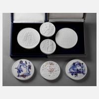 Meissen Konvolut Medaillen und Plaketten111