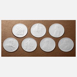 Meissen Erinnerungsmedaillen "Köpfe der Küste"