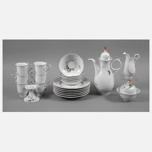 Meissen Frühstückservice "Waldflora mit Insekten"