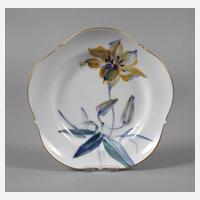 Meissen Beilagenteller "Blumenmalerei blau-bunt"111