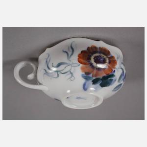 Meissen Teegedeck "Blumenmalerei blau-bunt"