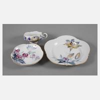 Meissen Teegedeck "Blumenmalerei blau-bunt"111
