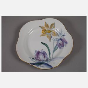 Meissen Teegedeck "Blumenmalerei blau-bunt"