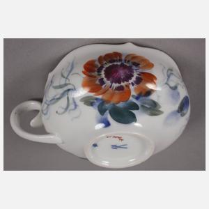 Meissen Teegedeck "Blumenmalerei blau-bunt"