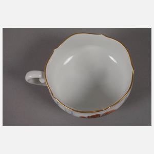 Meissen Teegedeck "Blumenmalerei blau-bunt"