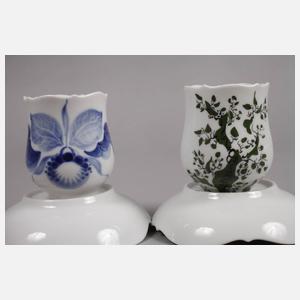 Meissen zwei Mokkatassen "Großer Ausschnitt"