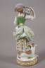 Meissen "Mädchen mit Lamm und Vogelbauer"