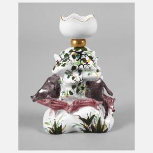 Meissen "Leuchter mit Wildschwein"